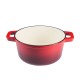 Emaliuotas ketaus puodas, Raudona, Ф24 | Ketaus puodas |  |